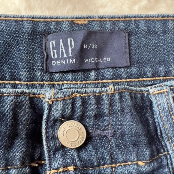 GAP Wide Leg Jeans 14 - Picture 3 of 6